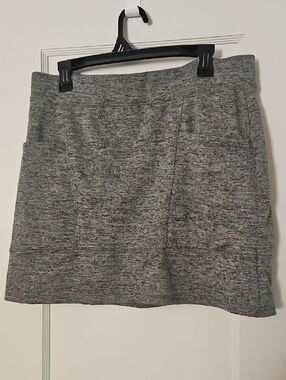 Toad&Co Heather Gray Knit Mini Skirt